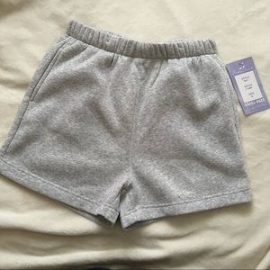 gray sweatshorts